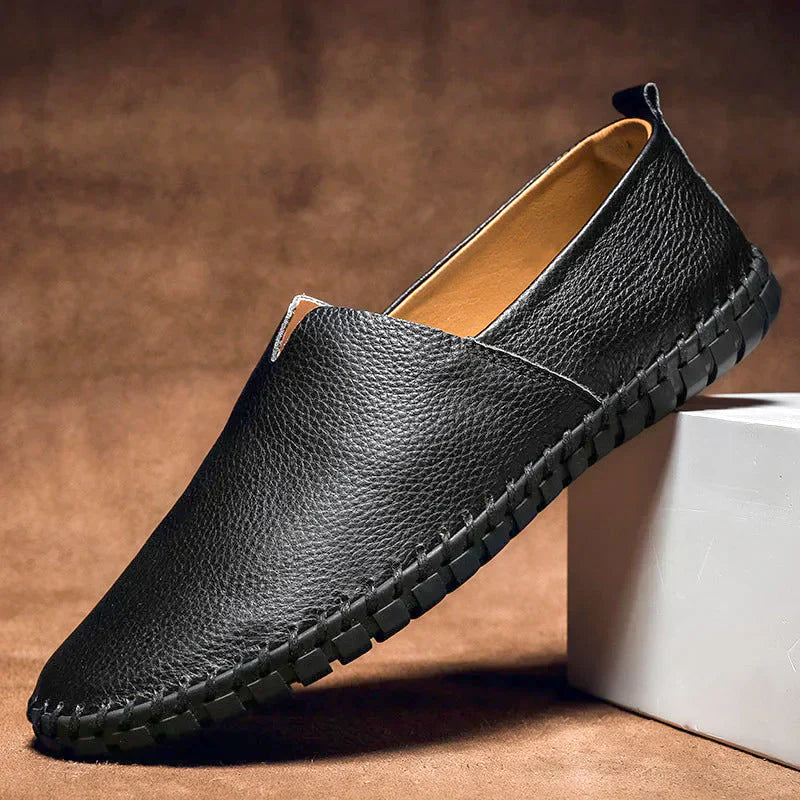 Matt - Stylowe męskie loafersy z naturalnej skóry