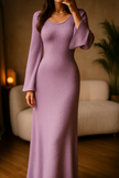 Odess | Elegancka Maxi Sukienka dla Kobiet z Długimi Rękawami