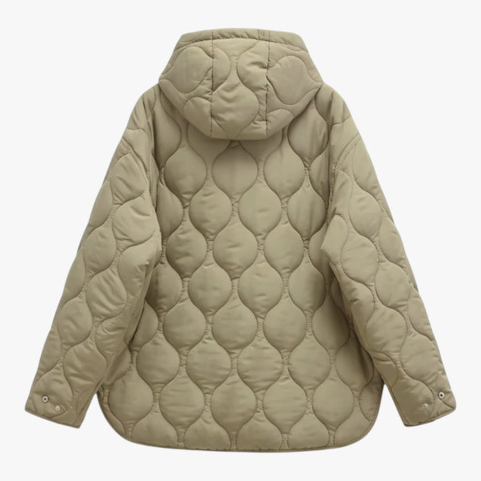 Aleksandra | Damski Ciepły Płaszcz z Kapturem Kurtki i płaszcze damskie Warschau Fashion