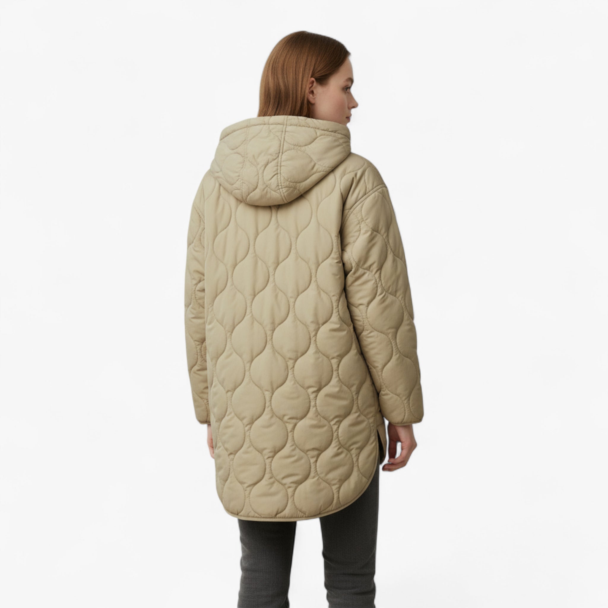 Aleksandra | Damski Ciepły Płaszcz z Kapturem Kurtki i płaszcze damskie Warschau Fashion