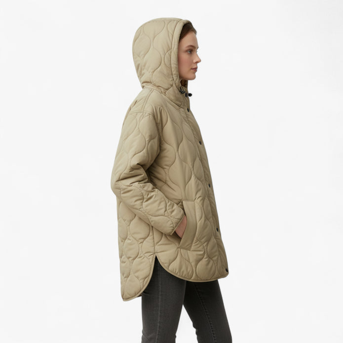 Aleksandra | Damski Ciepły Płaszcz z Kapturem Kurtki i płaszcze damskie Warschau Fashion