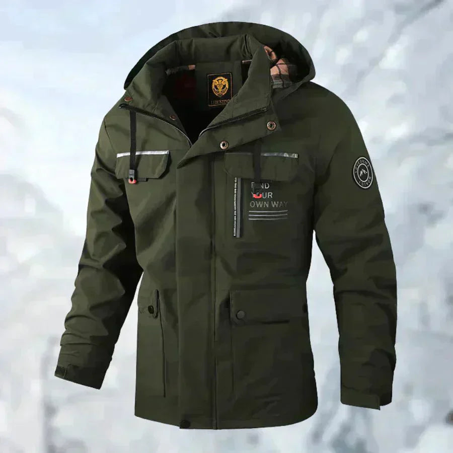 JOVA - Męska Zimowa Kurtka Kleding & Accessoires > Herenkleding > Kleding > jas > Winterjas Warschau Fashion Ciemnozielony M