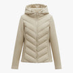 Oliwia | Damska pikowana kurtka parka zimowa Kurtki damskie Warschau Fashion Beżowy S