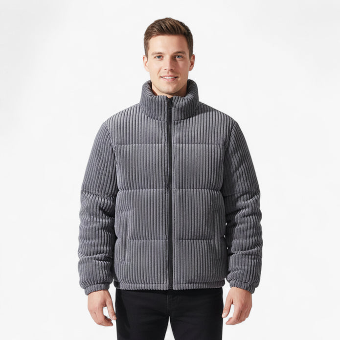 Jan | Męska Pikowana Kurtka Sztruksowa Kurtki Warschau Fashion