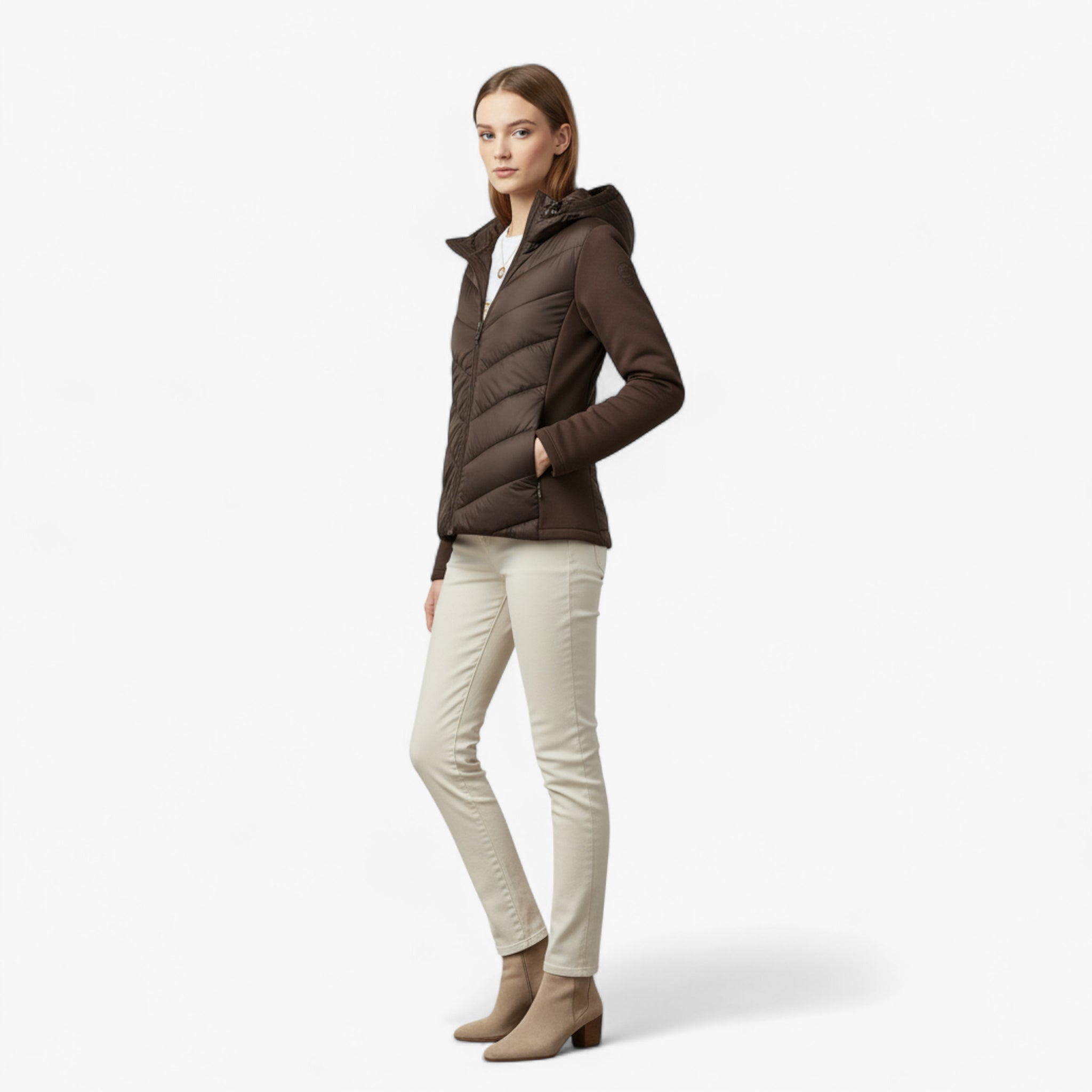 Oliwia | Damska pikowana kurtka parka zimowa Kurtki damskie Warschau Fashion