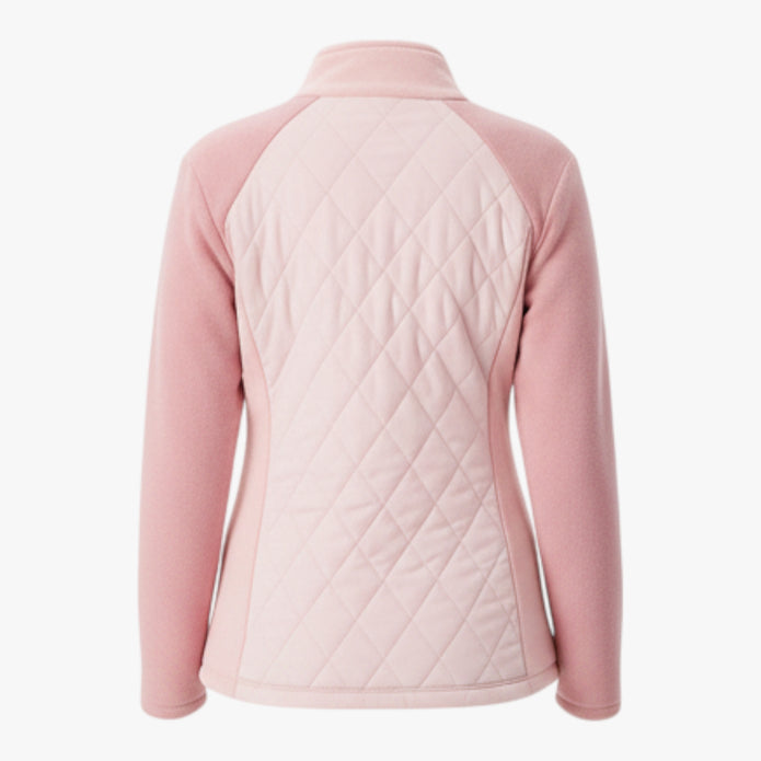 Katarzyna | Damska pikowana kurtka z naszywkami i ociepleniem Kurtki i płaszcze damskie Warschau Fashion