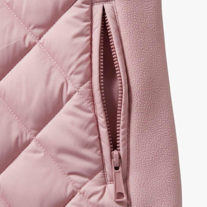 Katarzyna | Damska pikowana kurtka z naszywkami i ociepleniem Kurtki i płaszcze damskie Warschau Fashion