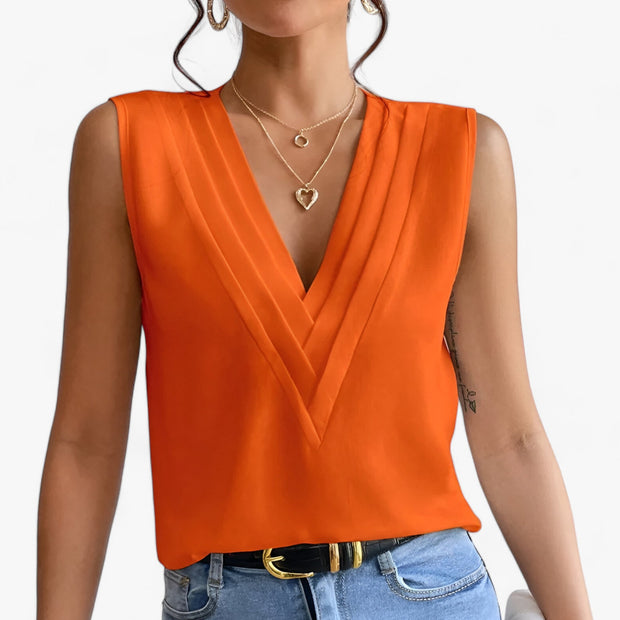 Solena | Bezrękawnik ComfortEase dla Kobiet Warschau Fashion Pomarańczowy S