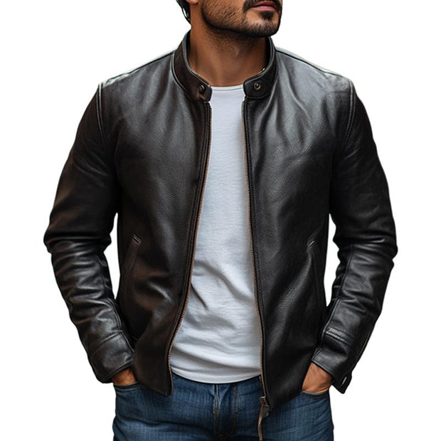 Stylowa męska kurtka z kołnierzem Men Jackets Warschau Fashion