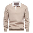 Sweter Polo z Długim Rękawem Warschau Fashion Beżowy S