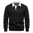 Sweter Polo z Długim Rękawem Warschau Fashion Czarny S