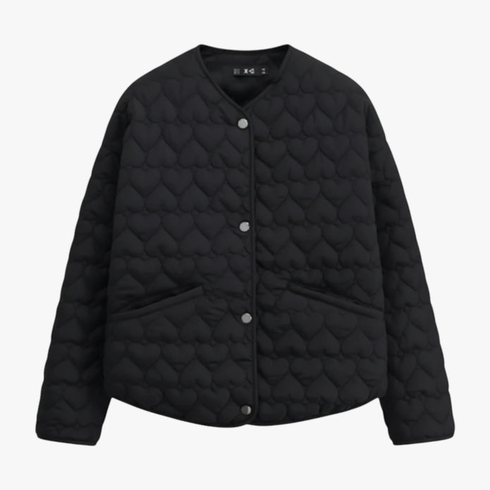 Kasia | Damska Ocieplana Kurtka Zimowa Kurtki damskie Warschau Fashion Czarny XS