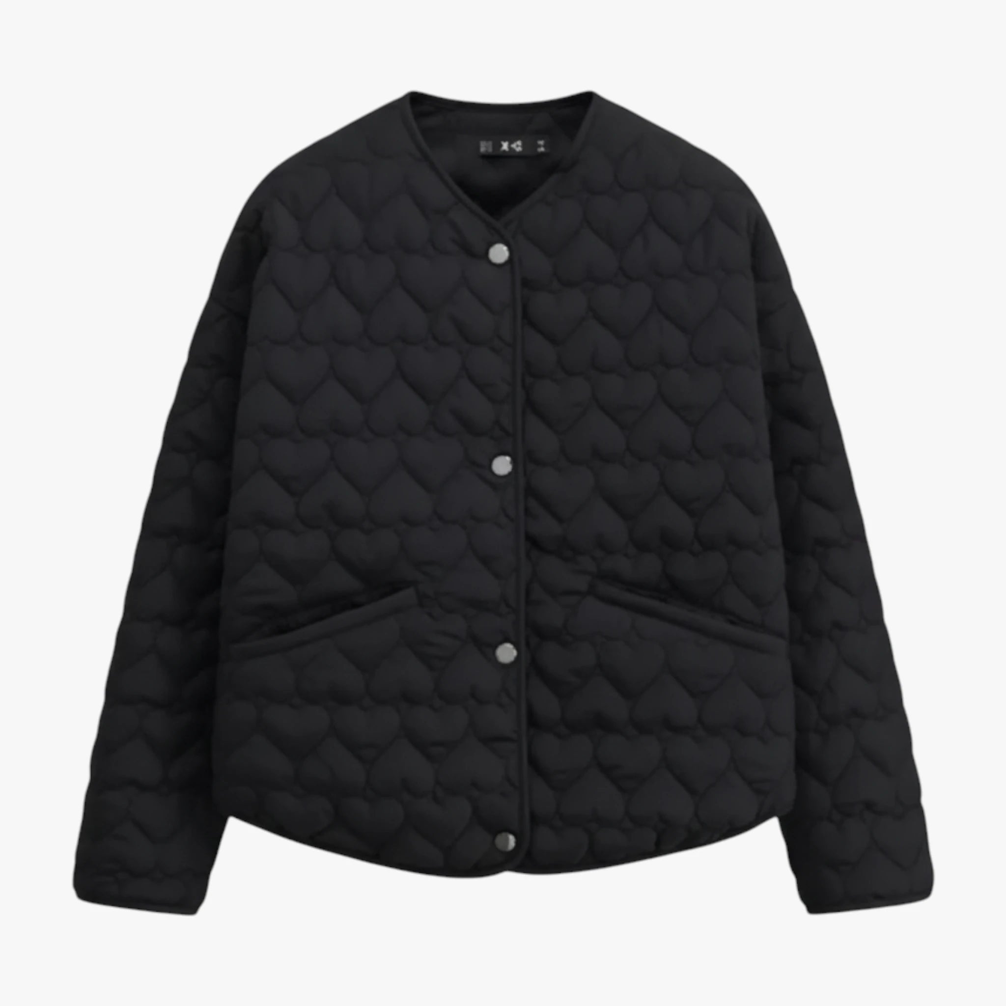 Kasia | Damska Ocieplana Kurtka Zimowa Kurtki damskie Warschau Fashion Czarny XS