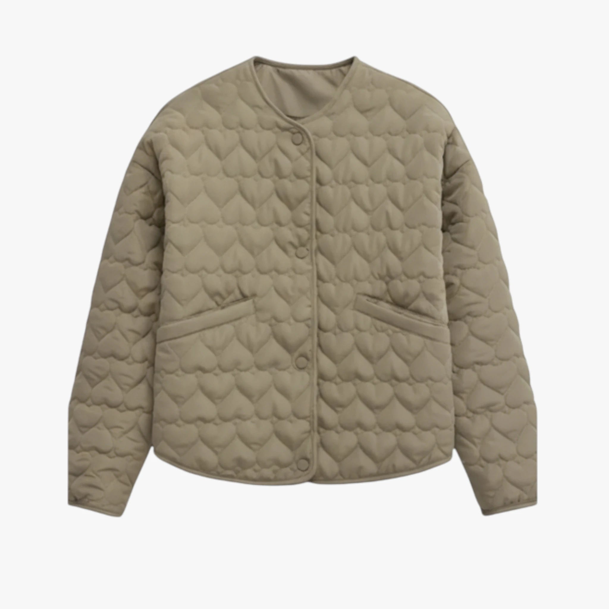 Kasia | Damska Ocieplana Kurtka Zimowa Kurtki damskie Warschau Fashion Oliwkowy XS