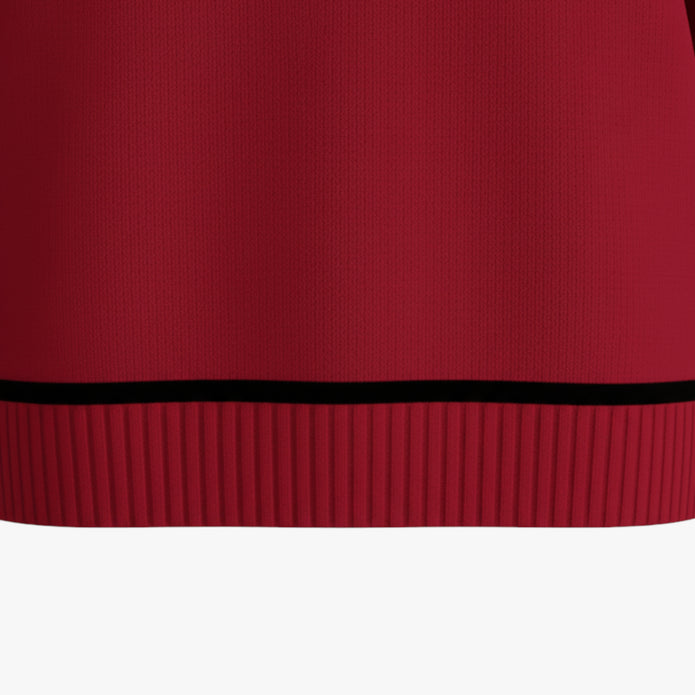 Joanna | Damski Sweter z Golfem i Kontrastową Lamówką Swetry Warschau Fashion