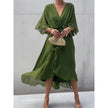 Rosafah | Elegancka Midi Sukienka Chiffonowa dla Kobiet