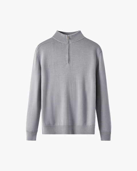 100% wełna merino z zamkiem błyskawicznym Warschau Fashion Szary S