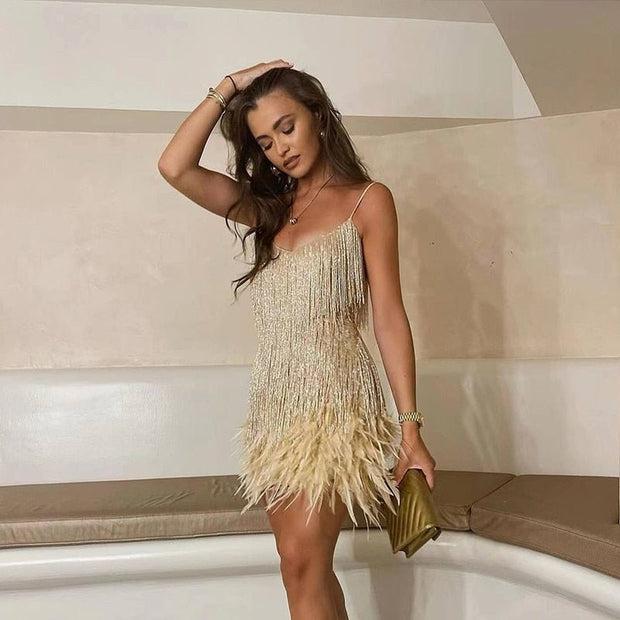 Susan - Elegancka Sukienka Koktajlowa Dress Warschau Fashion Złoto S (36)