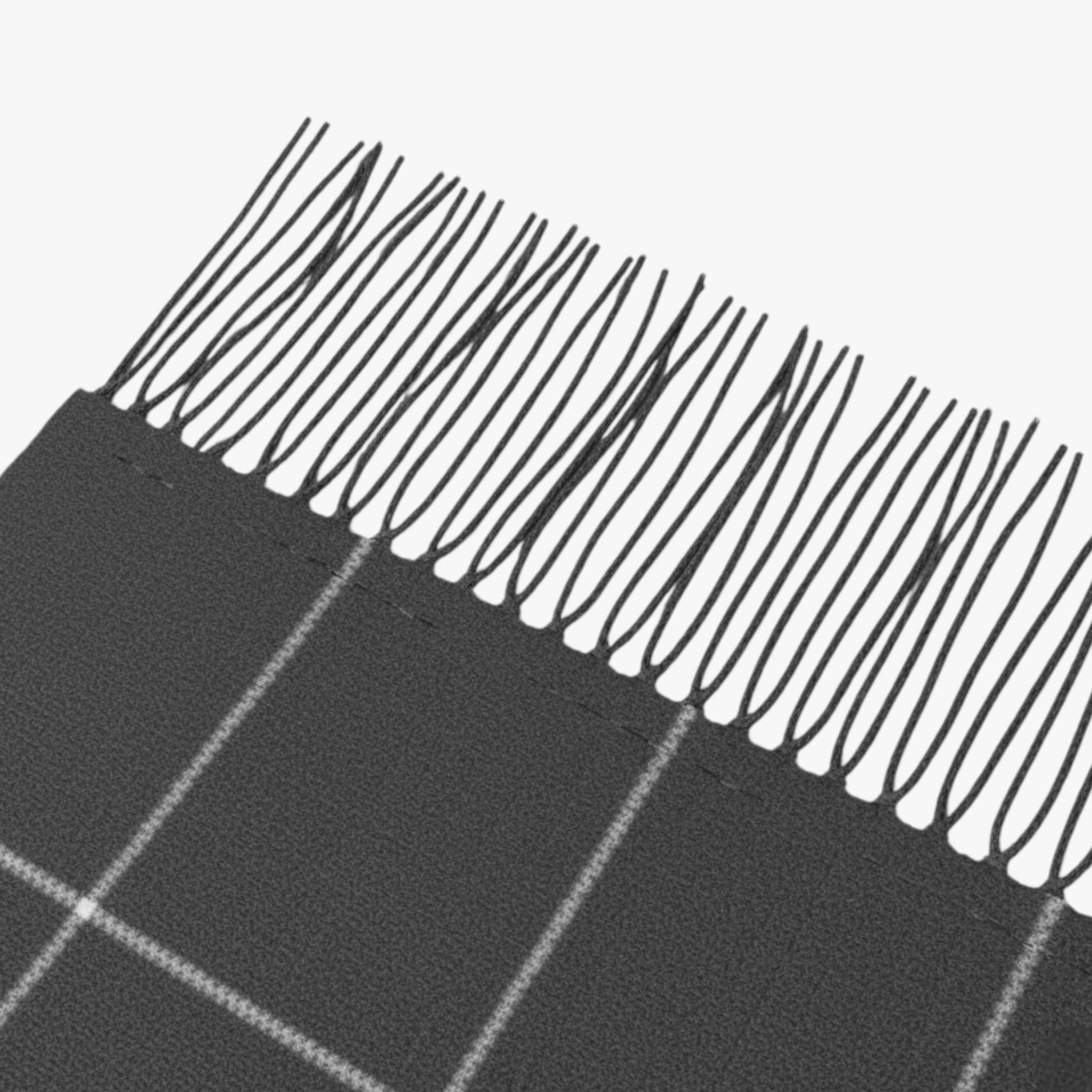 Szymon | Męski zimowy szalik w kratę z dzianiny Szaliki Warschau Fashion