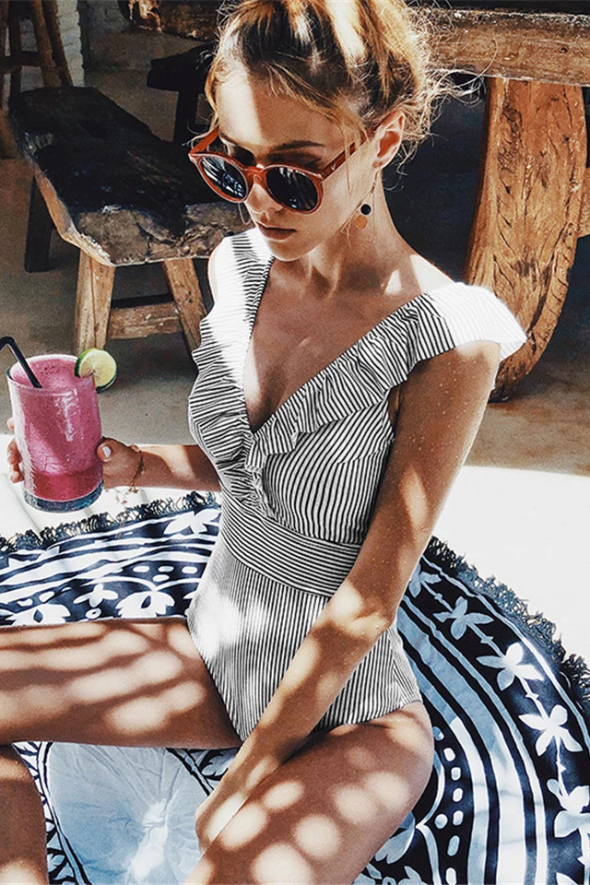 Jednoczęściowy strój kąpielowy | Letnia moda plażowa dla kobiet | Alicja