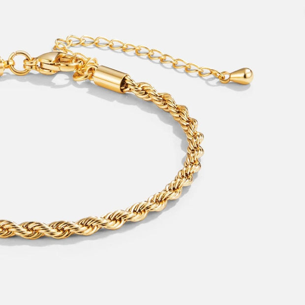 Bransoleta złota 18K skręcana Bracelet Warschau Fashion