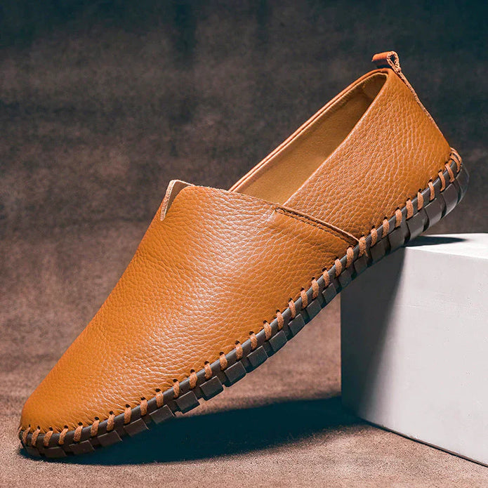 Matt - Stylowe męskie loafersy z naturalnej skóry