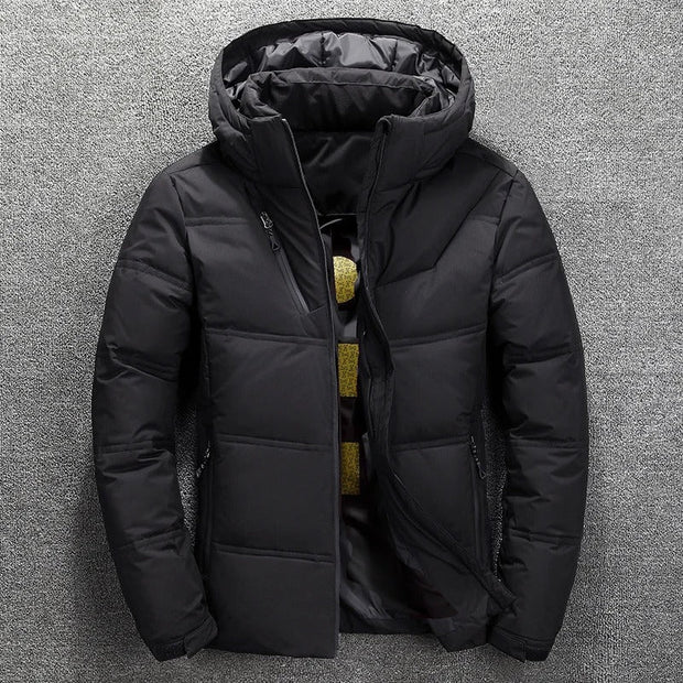 Wulfin | Męska zimowa kurtka puchowa Men Jackets Warschau Fashion Czarny S