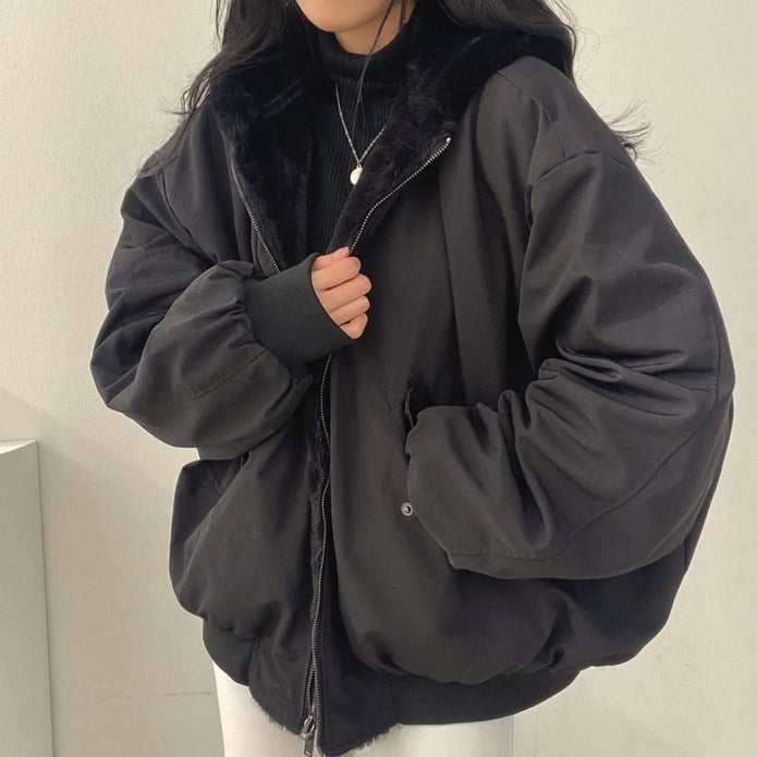 Alaricen | Kurtka zimowa dla kobiet Women Jackets Warschau Fashion Czarny S