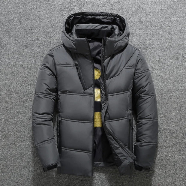Wulfin | Męska zimowa kurtka puchowa Men Jackets Warschau Fashion Ciemnoszary S