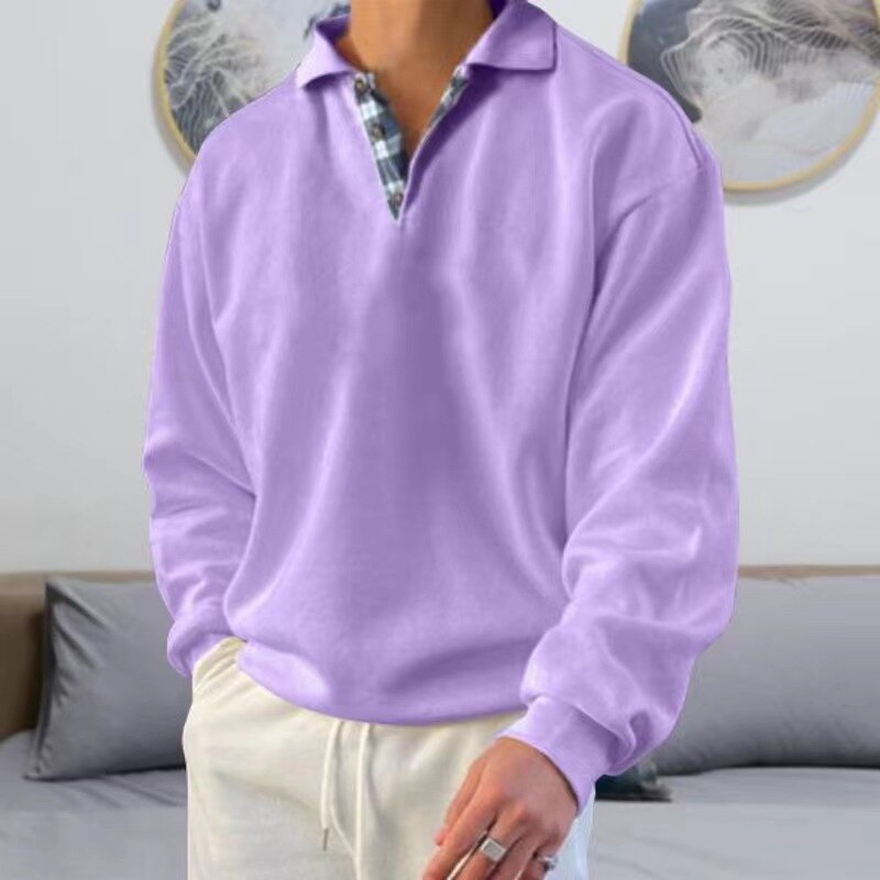 Benedikt | Męski Sweter Men Sweaters Warschau Fashion Fioletowy M