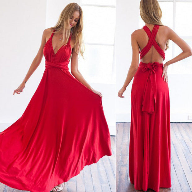 Wesley | Elastyczna Maxi Sukienka Infinity dla Kobiet | Stylowy Design