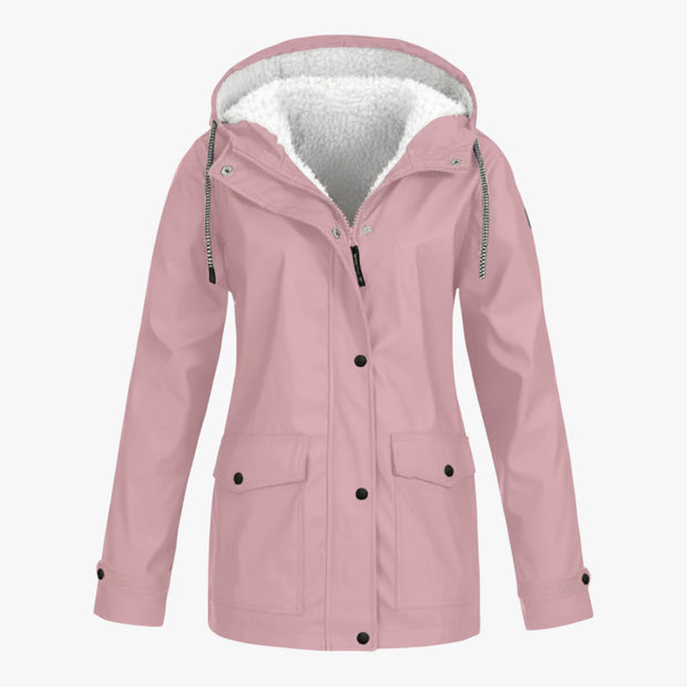 Bertha | Damska Kurtka z Kapturem Wodoodporna i Wiatroszczelna Kurtki damskie Warschau Fashion Różowy S