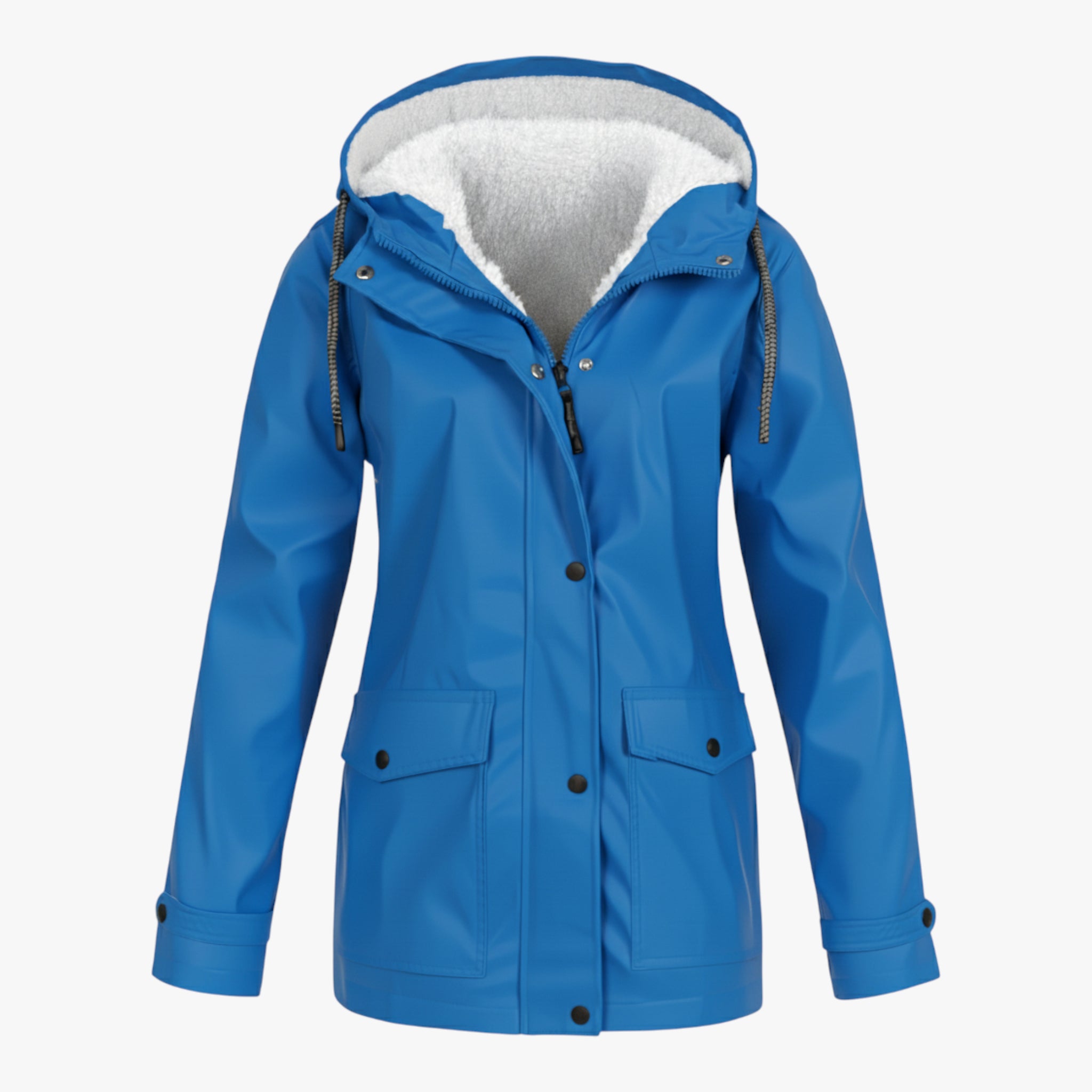 Bertha | Damska Kurtka z Kapturem Wodoodporna i Wiatroszczelna Kurtki damskie Warschau Fashion Niebieski S