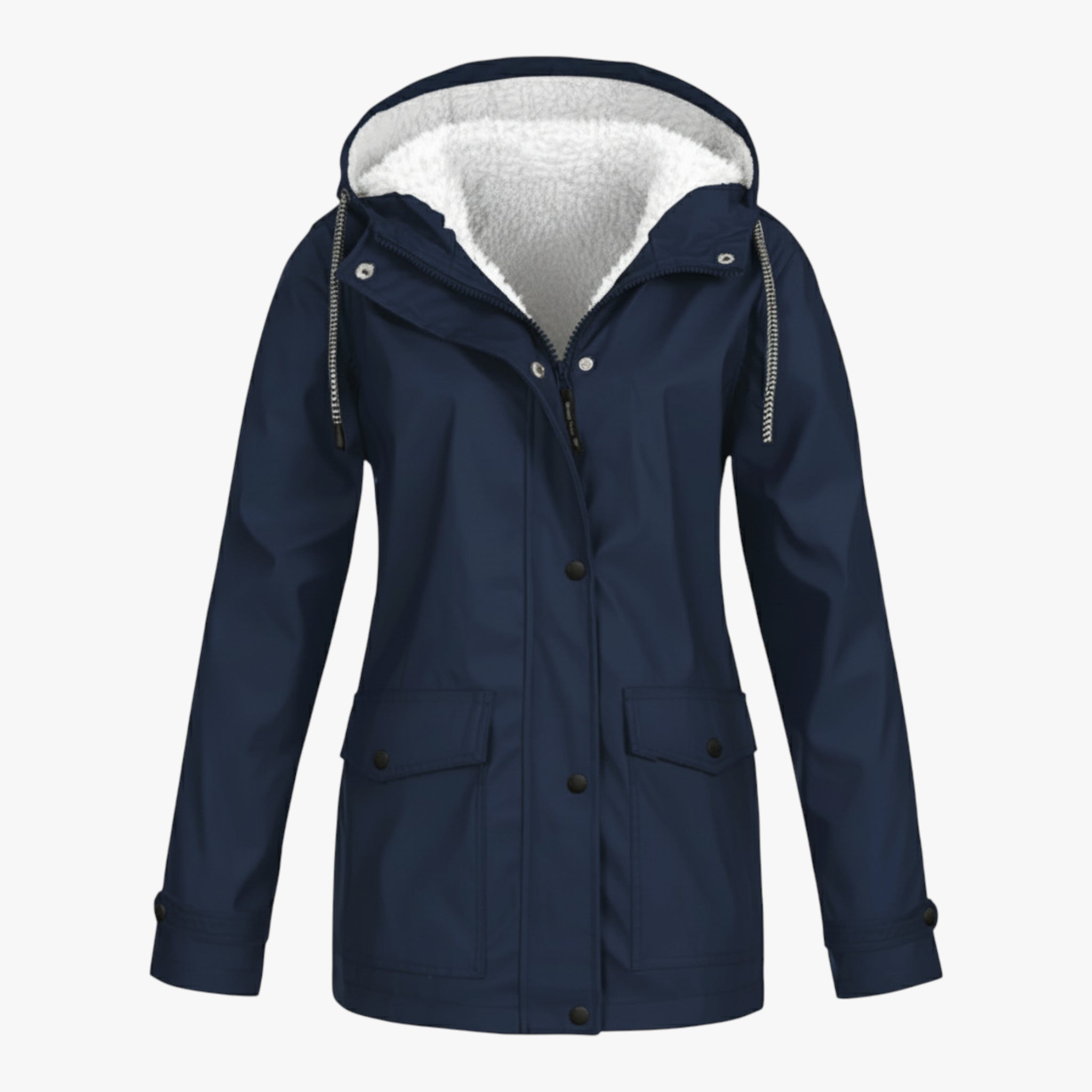 Bertha | Damska Kurtka z Kapturem Wodoodporna i Wiatroszczelna Kurtki damskie Warschau Fashion Granatowy S