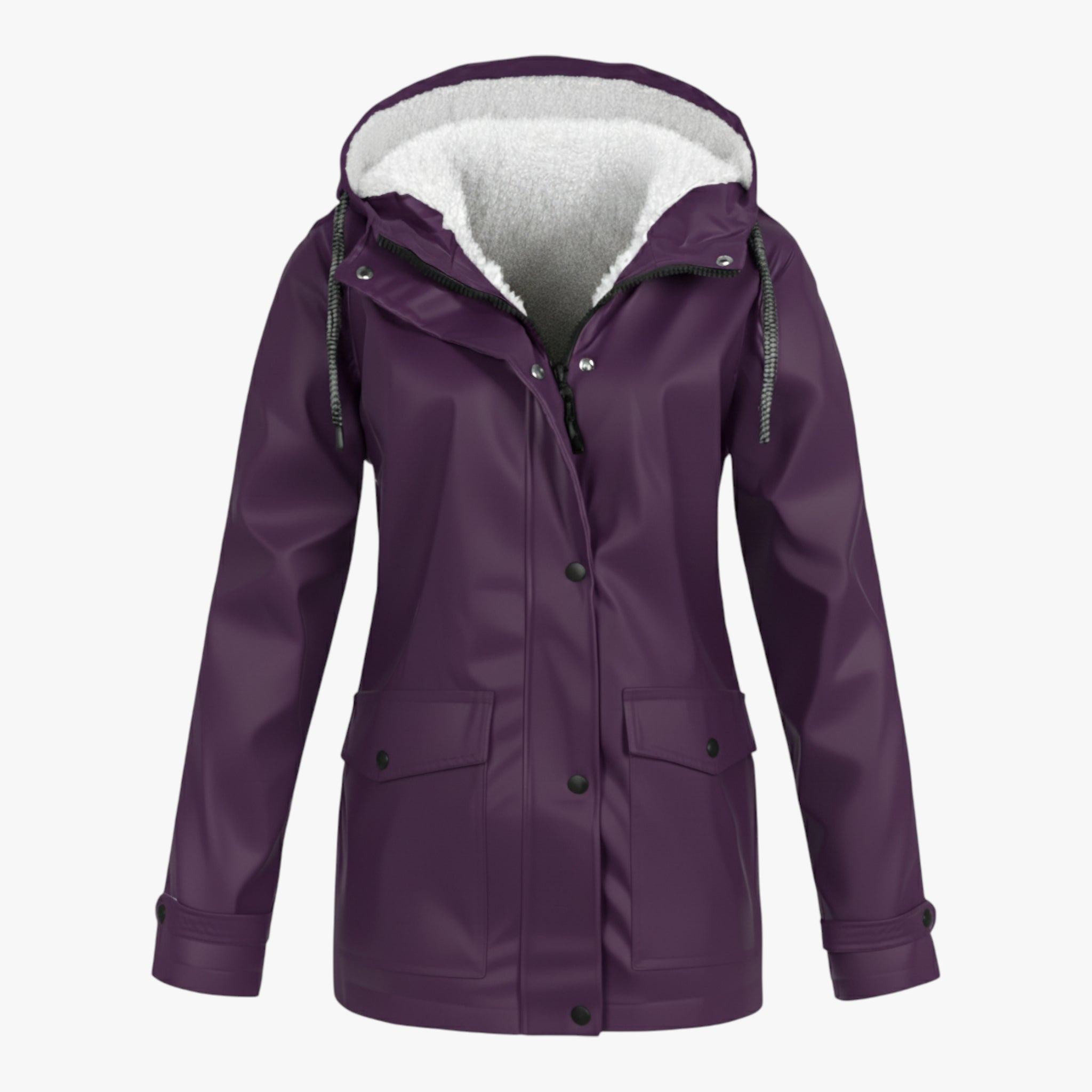Bertha | Damska Kurtka z Kapturem Wodoodporna i Wiatroszczelna Kurtki damskie Warschau Fashion Fioletowy S