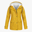Bertha | Damska Kurtka z Kapturem Wodoodporna i Wiatroszczelna Kurtki damskie Warschau Fashion Żółty S