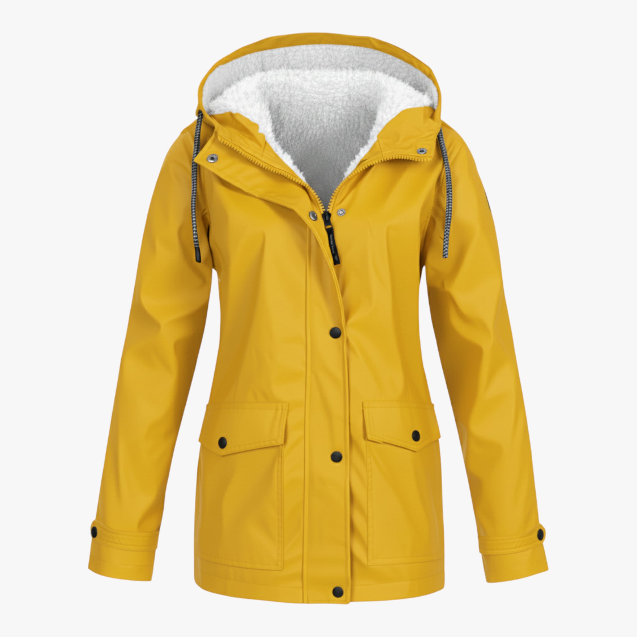Bertha | Damska Kurtka z Kapturem Wodoodporna i Wiatroszczelna Kurtki damskie Warschau Fashion Żółty S
