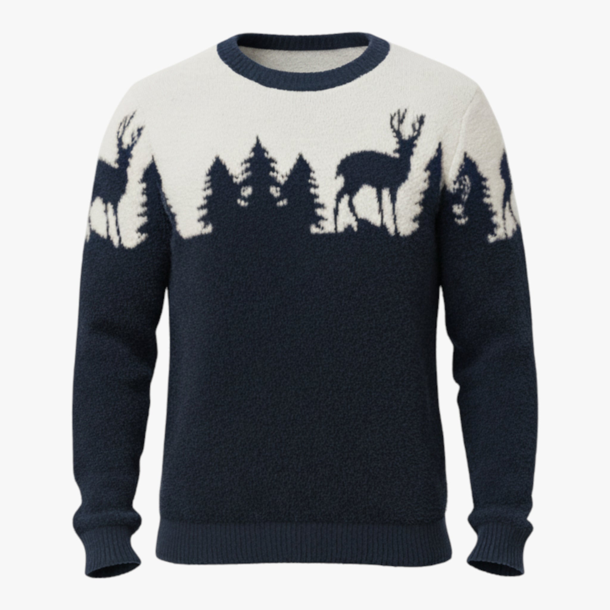 Filip | Męski sweter świąteczny Swetry Warschau Fashion Granatowy S