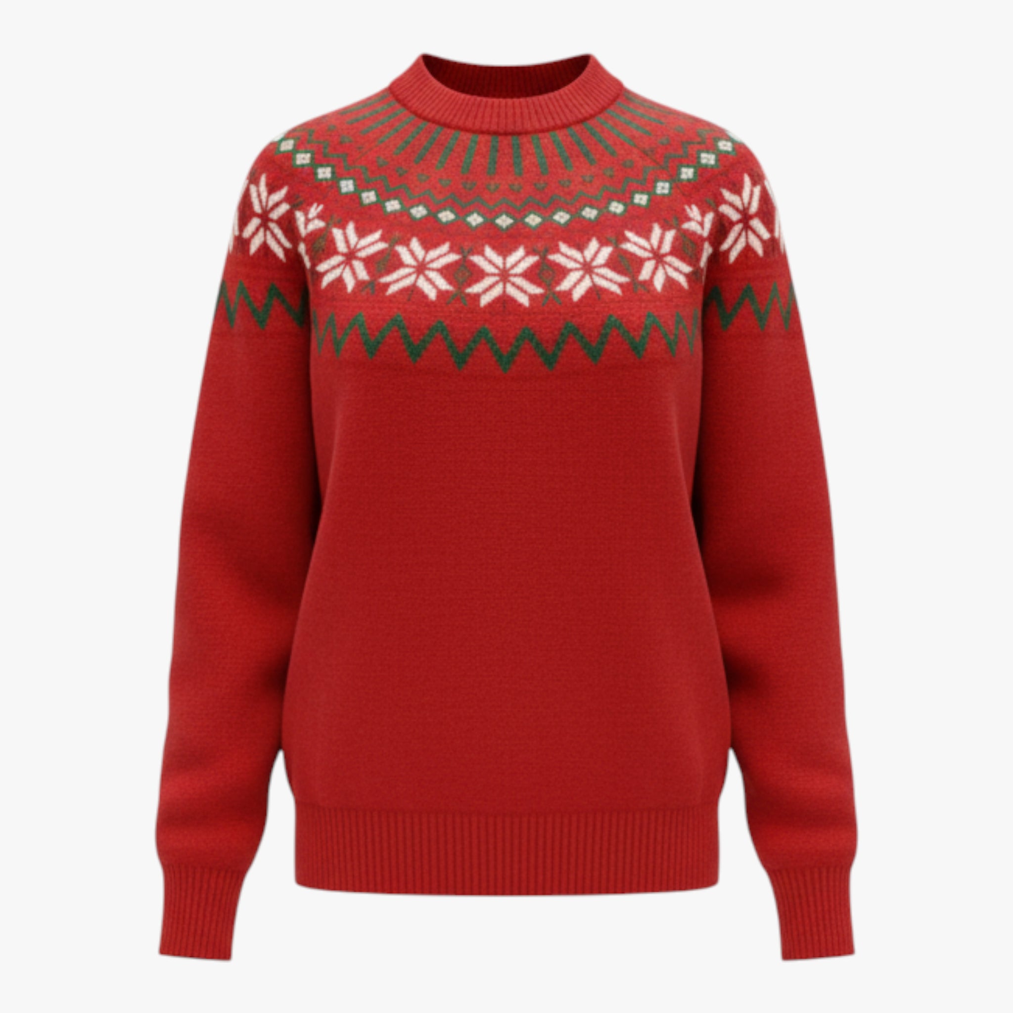 Agnieszka | Damski Sweter Dzianinowy Swetry Warschau Fashion Czerwony S